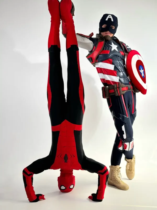 Спайдермен и Капитан Америка